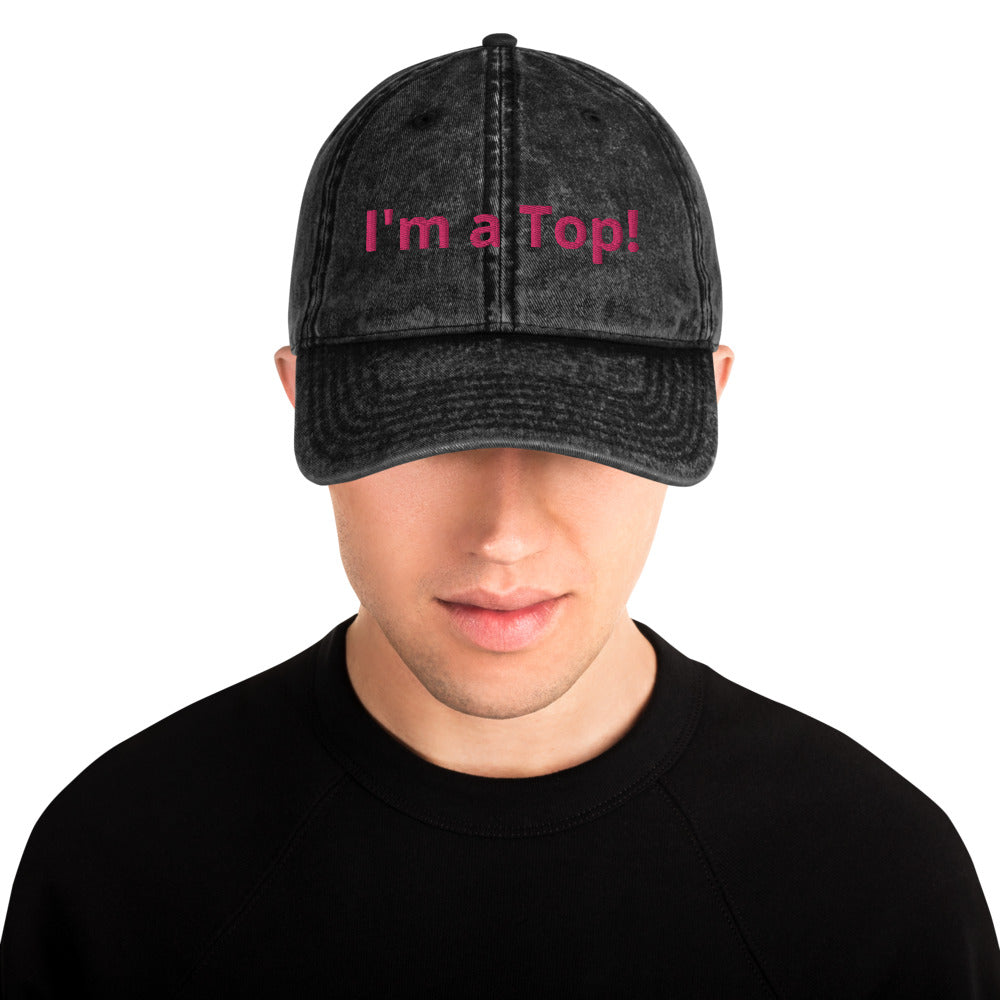 I'm a Top! Vintage Cotton Twill Cap