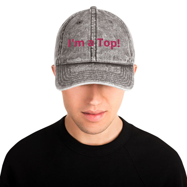I'm a Top! Vintage Cotton Twill Cap