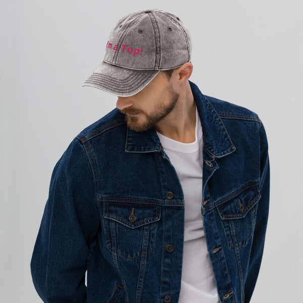 I'm a Top! Vintage Cotton Twill Cap