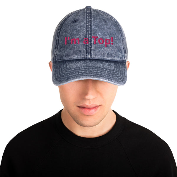 I'm a Top! Vintage Cotton Twill Cap